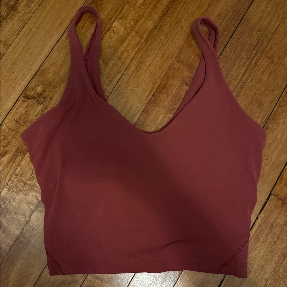 Red lululemon align tank